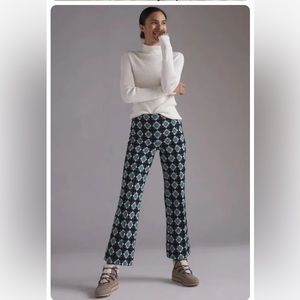 Maeve Kick Flare Cropped Pants